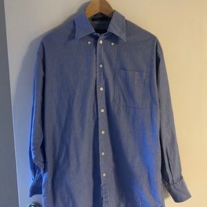 Blue and White striped Nautica Button-Down